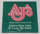 Matchbook Full Unstruck Adam's Mark Hotel St. Louis, MO AJ's Restaurant Bar — photo 1