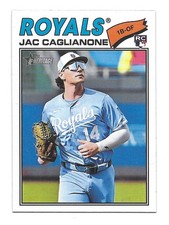 2026 Topps Heritage Jac Caglianone Rookie RC  Base Set #136 Kansas City Royals