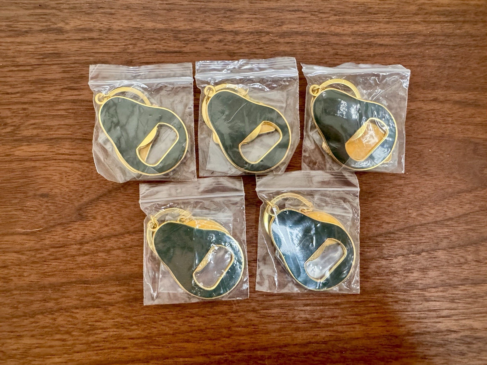 Set of 5 Avocado Taco Keychains Bottle Opener Enamel Cute Food Gift