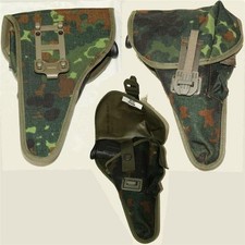 Bundeswehr Gürtelholster Pistolenholster Holster jür P1 (P38)  in flecktarn orig