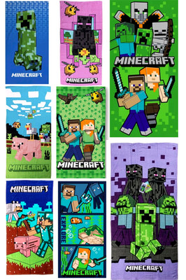 Minecraft Kinder Strandtuch Badetuch 70x140 cm Creeper Gaming