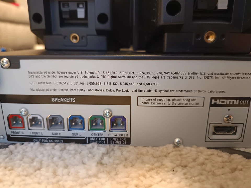 Heimkino System mit Fernbedienung - Schwarz Sony HBD-TZ230 - Bild 3 von 4