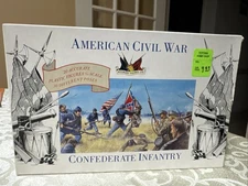 Accurate American Civil War Confederate Infantry Soldiers in Box 1/32 #3203