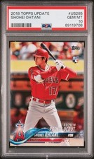 2018 Topps update Shohei Ohtani RC Debut US285 PSA 10