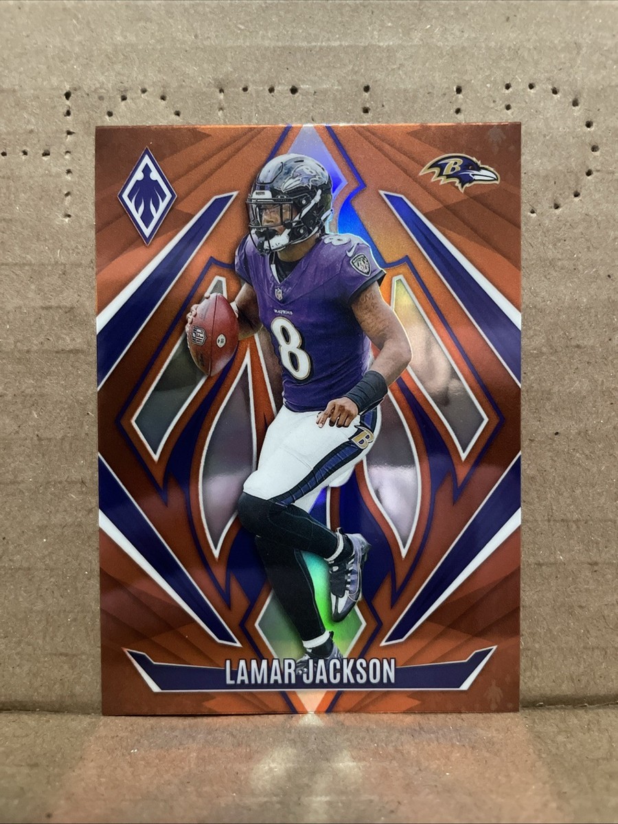 2024 LAMAR JACKSON PANINI PHOENIX NFL #102 ORANGE SP CARD