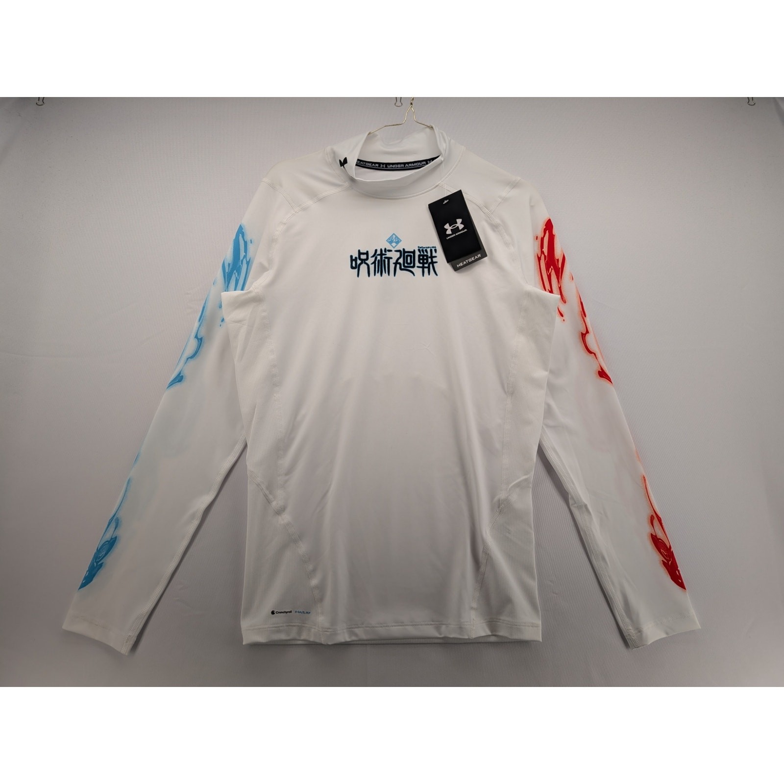 NWT Under Armour HeatGear Men's Compression Mock Long Sleeve in Jujutsu Kaisen L thumbnail 4