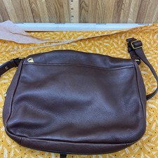 FOSSIL Preston Leather Pocket Flap Expandable Crossbody Shoulder Purse Bag-B5