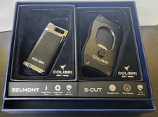 Colibri Belmont Torch & S-Cut Cigar Cutter Gift Set  $98