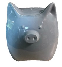 Piggy Bank Plastic Piggy Bank Coin Bank for Kids Baby Shower Blue Ceramic