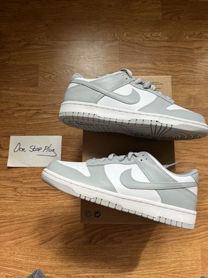 Nike Dunk Low White Light Smoke Grey Women Size 8 / Size 6.5Y NBY FB9109-123