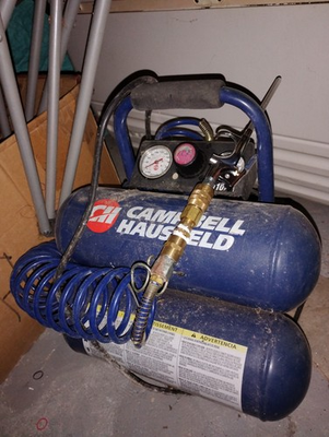 #ad Campbell Hausfeld Portable Blue Tank Air Compressor $55.00