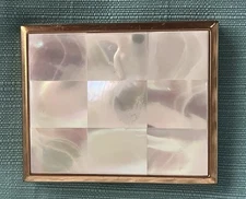 ELGIN American Mother of Pearl/Goldtone Compact from the 1940s EXCELLENT Mirror