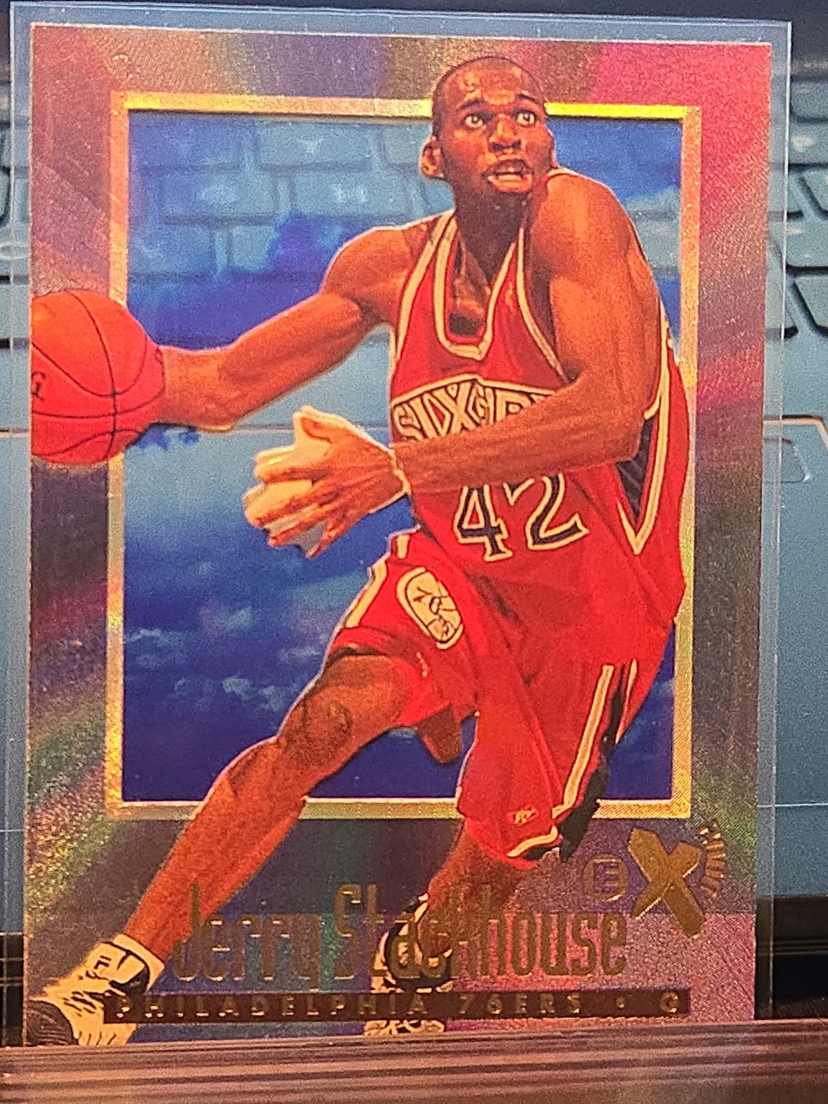 1996-97 Skybox E-X2000 Jerry Stackhouse #54 Philadelphia 76ers 