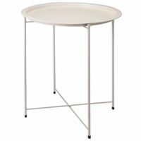 Howhomely Couchtisch Kaffeetisch Sofatisch Beige 47 X 50 Cm Praktisch Aus Metall