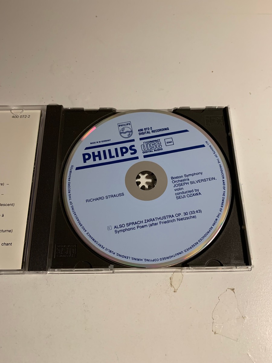 Seiji Ozawa CD Also Sprach Zarathustra West Germany Philips blue