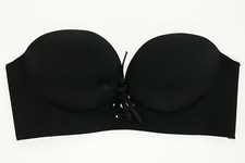 Fashion Forms 268910 Women Black U-Plunge Backless Strapless Adhesive Bra Size D