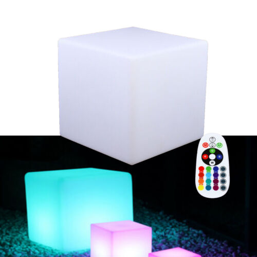 10-Inch LED Cube Chair Light Seat Stool Side Table RGB LED Light Cube Waterproof - Picture 22 of 24