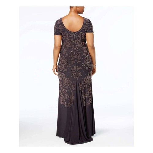 Betsy & Adam Beaded Gown Formal Evening Party Special Occasion Elegant 14W NWT - Picture 2 of 16