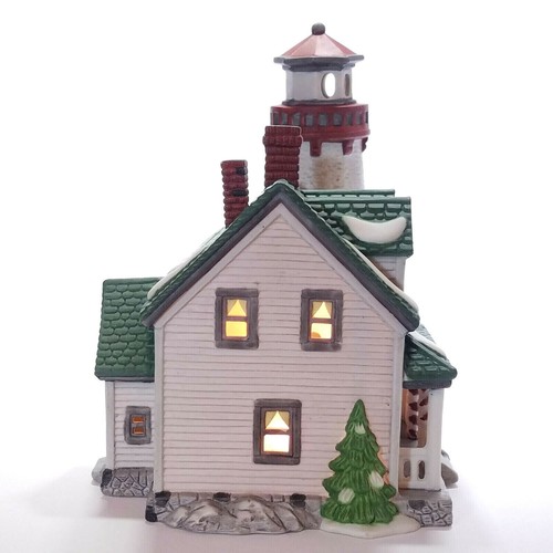 CRAGGY COVE LIGHTHOUSE # 59307 RETIRED NEW ENGLAND VILLAGE DEPT 56 VINTAGE NIB - Picture 4 of 7