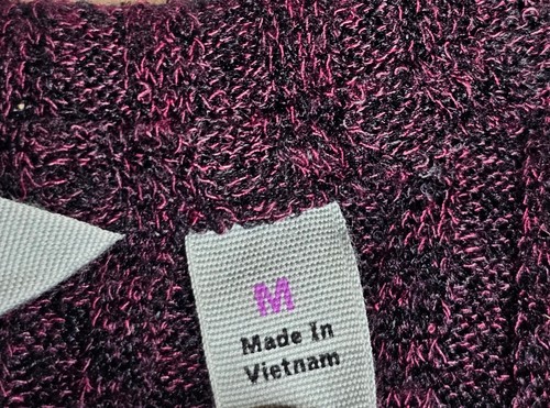 Athleta Ribbed Sweater Tank Top Burgundy Women's Size Medium - Picture 3 of 8
