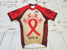 Voler Mens Size Medium Act 6 Courage Cycling Short Sleeve Jersey Made In USA