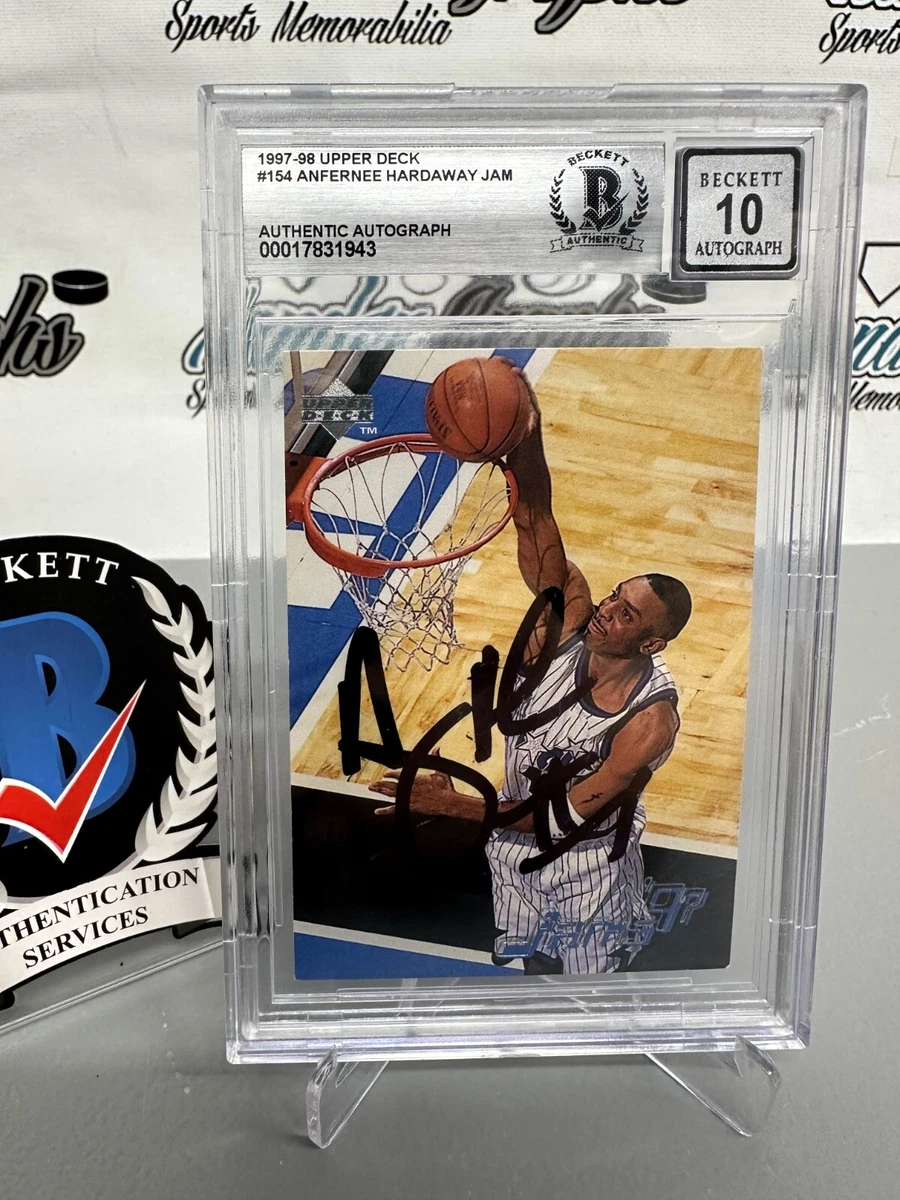 Upper Deck Anfernee Hardaway Basketball Autographed Sports Trading