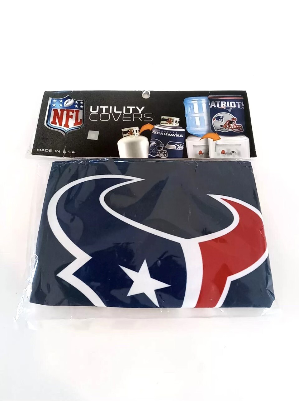 Houston Texans Utility Cover Propane Tank, 5 Gallon Water Bottle Work Bucket NEW