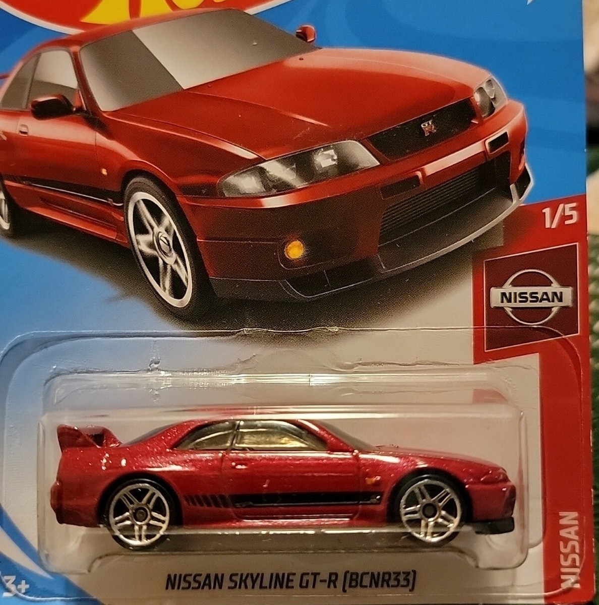 ミニカー Hot Wheels NISSAN SKYLINE GT-R (BCNR33) 2024 Original Hot Wheels Car Nissan Skyline GT-R(BCNR33
