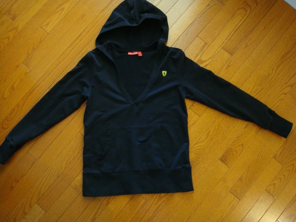Official Ferrari Women s Hoodie Black Size Small eBay