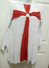 Praise Top 2 colors Girls Ladies Sequin Cross BellSleeve White 74793