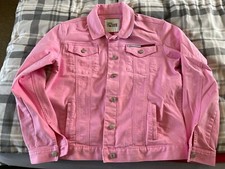 Oversized Tommy Hilfiger Denim Pink Jacket Size M/l