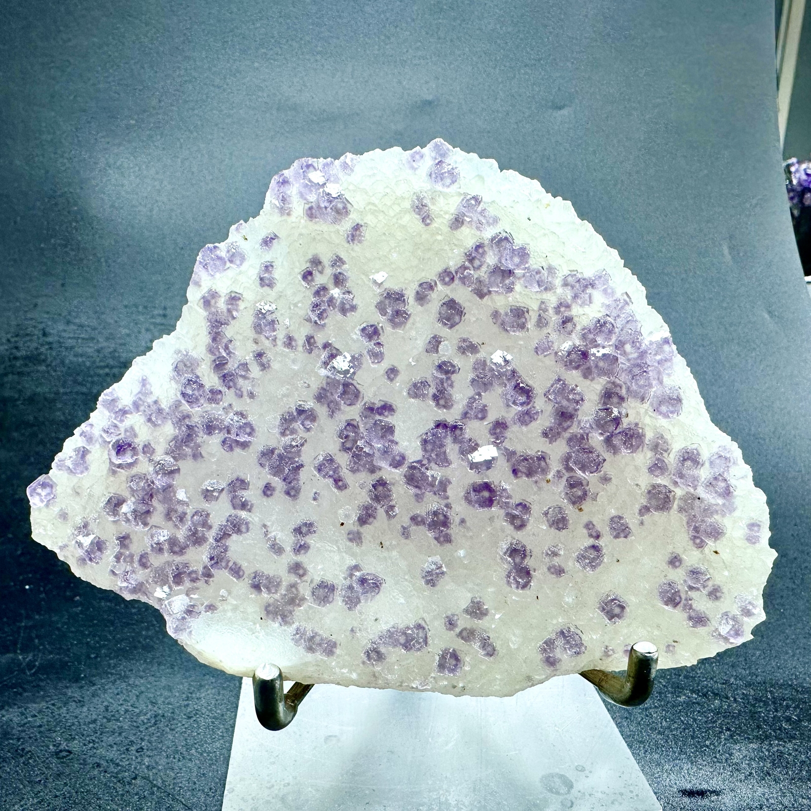 380g Natural Purple Cubic Fluorite Mineral Specimen from China for Collectors