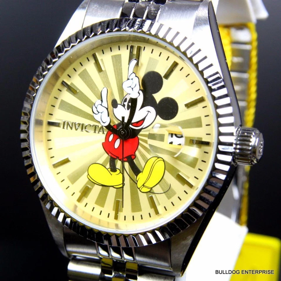 Invicta Disney Mickey Mouse Stainless Steel Champagne Limited Edition Watch New - Image 2 of 4