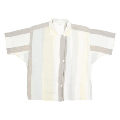 Vintage TRU BLUSE Damen Shirt gelb 90er gestreift L