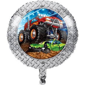 Monster Truck Rally 18 Foil Balloon Helium Quality Mylar Decor