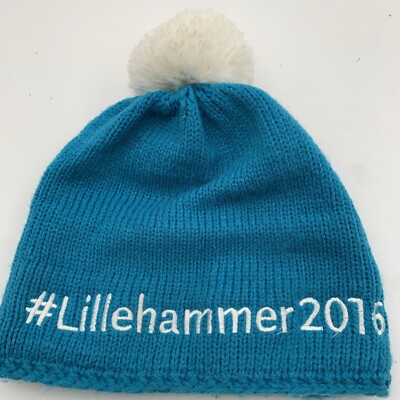 Trofe Lillehammer 2016 Youth Winter Olympic Games Pompom Beanie Youth Size
