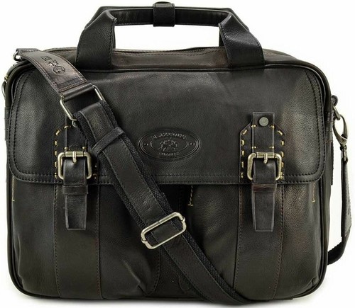 Borsa Spalla La Martina Tracolla Uomo Donna Marrone Scuro Briefcase Roble  Hom | eBay
