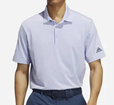 ADIDAS GOLF Men's SOLID Short Sleeve Polo Shirt Violet Tone Sz M NWOT