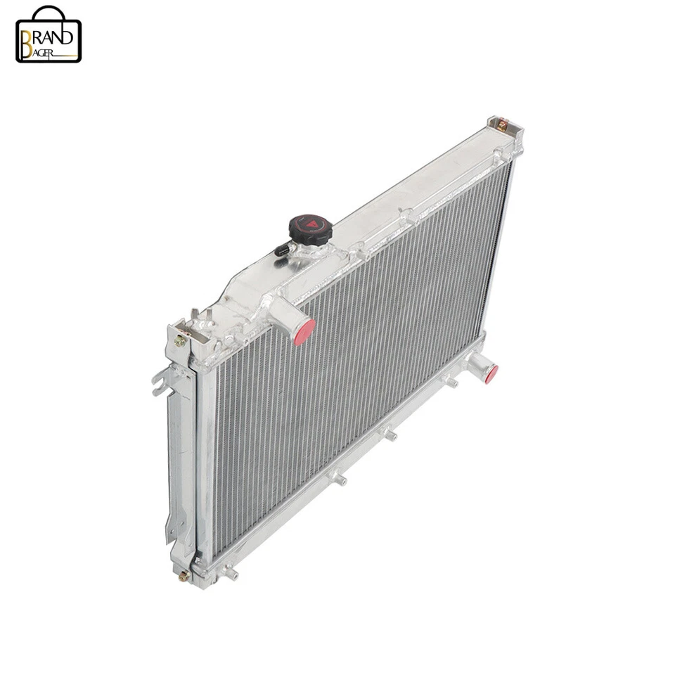 Parafuso de radiador de corrida núcleo de alumínio completo 2 fileiras perfeito estado para 89-97 Mazda Miata MX-5 - Imagem 4 de 4