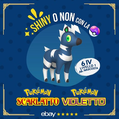 Blitzle Shiny or Not   6 IV Customizable Pokemon Scarlet Purple   