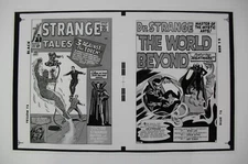 Org Production Art STRANGE TALES #122 cover & splash, JACK KIRBY, STEVE DITKO