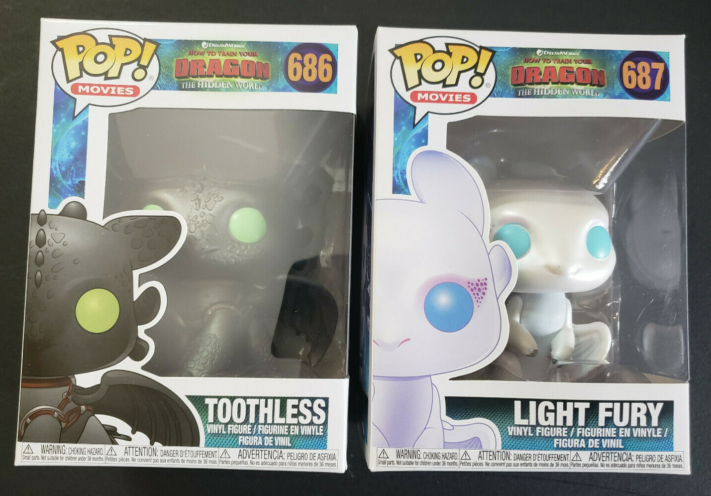 funko pop toothless and light fury