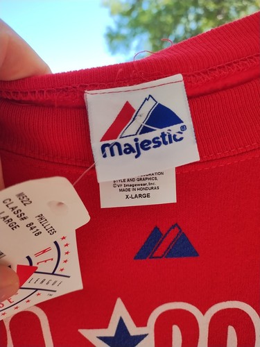 Vintage Philadelphia Phillies MLB Majestic Sweatshirt Crewneck Herren Gr. XL rot - Bild 9 von 9