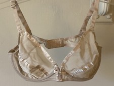 NWT Vintage Victoria  s Secret Beige Mesh Underwire Bra 36B Gold Label