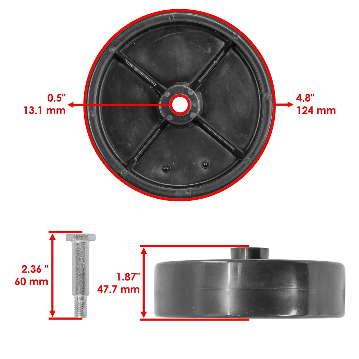 r　⑤ Deck Wheel for Cub Cadet 1106 1170 1180 1208 1238 1525 1527 1600