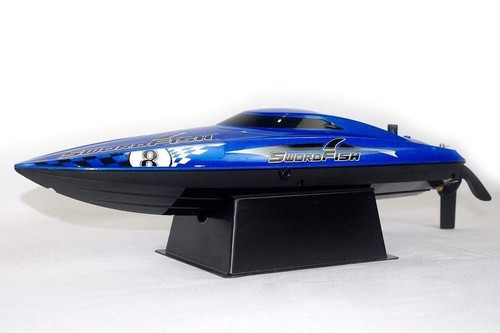 RC Racing Boat Bancroft Swordfish Mini Blue 430mm 17" High Speed Racing Boat RTR - Picture 9 of 9
