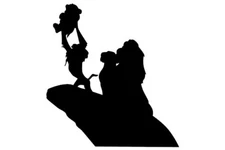 Vinyl Decal for Window - Lion King Cliff (Disney)