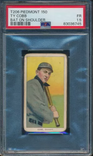 1909 T206 PIEDMONT TY COBB BAT ON SHOULDER PSA 1.5 FAIR HOF