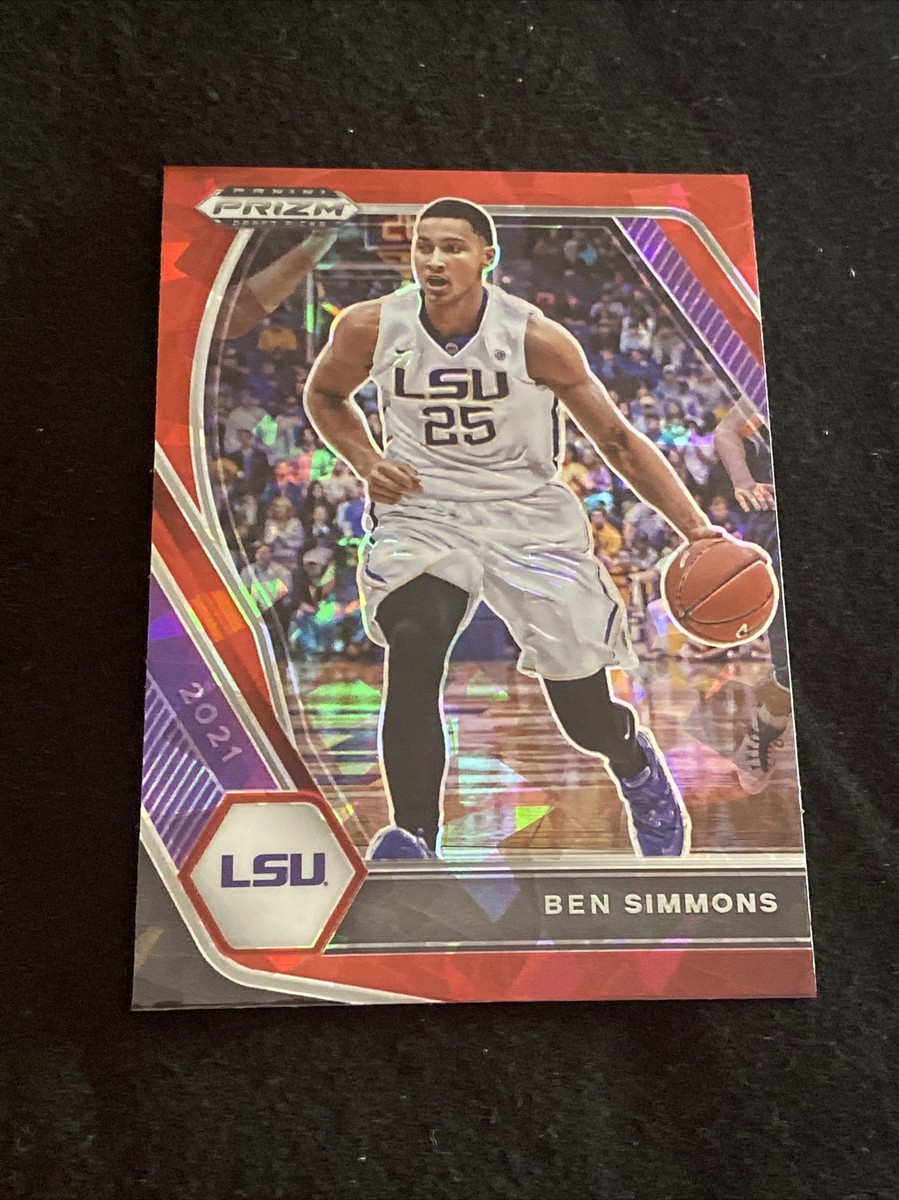 2021 Panini Prizm Draft Picks Ben Simmons Red Cracked Ice PRIZM
