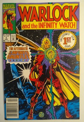 Warlock And The Infinity Watch-1992 Marvel #1 (NEWSSTAND) Hot Key  ️